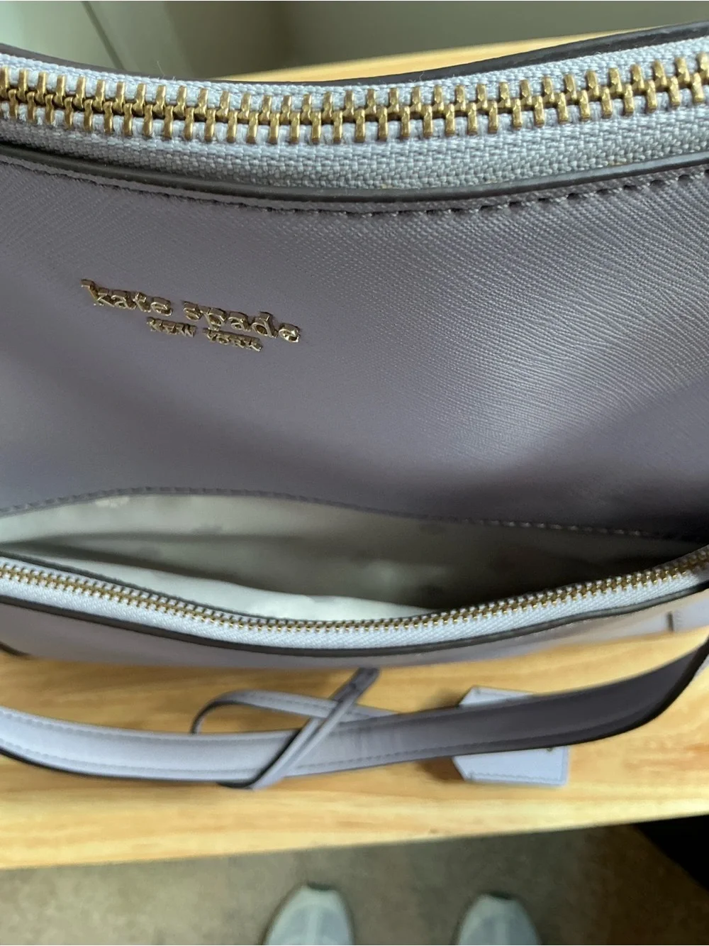kate spade Cameron Lavender Saffiano Leather Tote